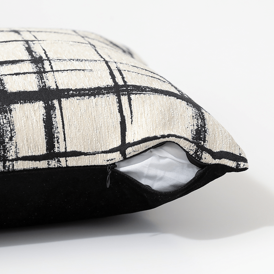 Modern Jacquard Throw Pillowcase
