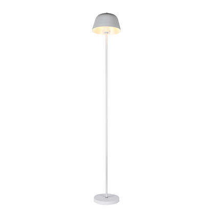 White Metal Floor Lamp