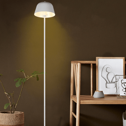White Metal Floor Lamp