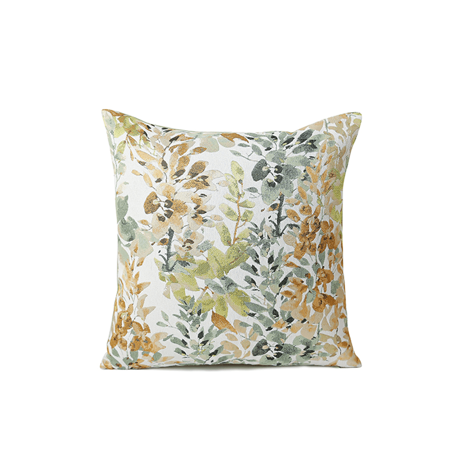 Foliage Jacquard Throw Pillowcase