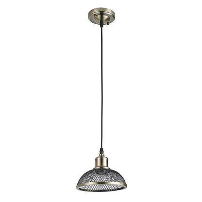 Antique Brass Mesh Pendant Light