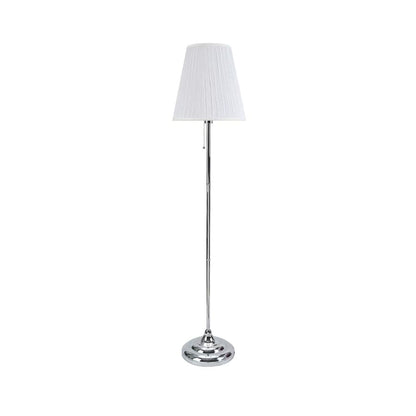 Chrome Fabric Floor Lamp