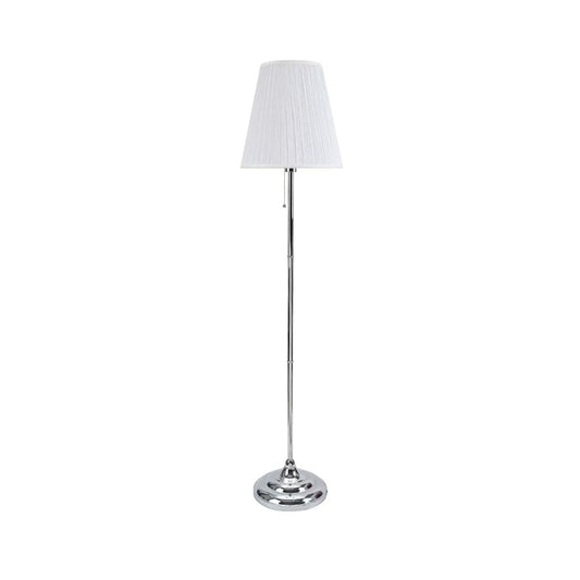Chrome Fabric Floor Lamp