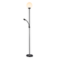 Black Floor Lamp with Reading Light