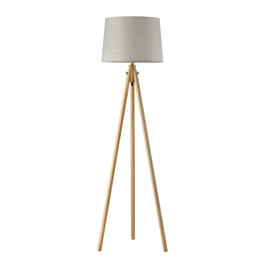 Natural Tripod Floor Lamp