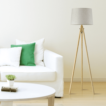 Natural Tripod Floor Lamp